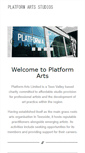Mobile Screenshot of platformarts.net