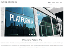 Tablet Screenshot of platformarts.net